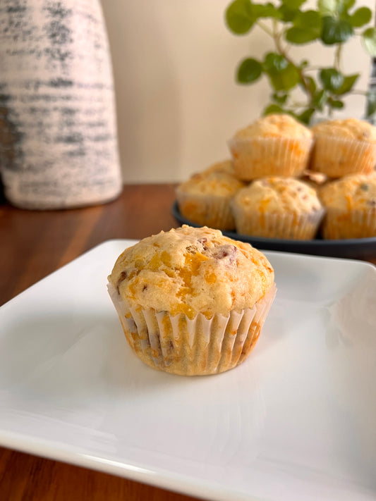 Savory Bacon Cheddar Muffins