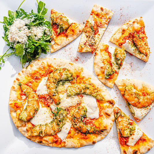 Shrimp Pesto Flatbread