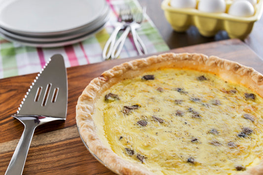 Crab and Mushroom Quiche