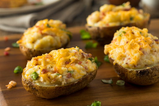 Haddock and Cheddar Baked Potatoes