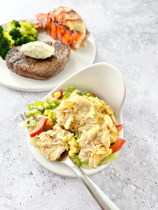 Crab Cakes & Corn Salad