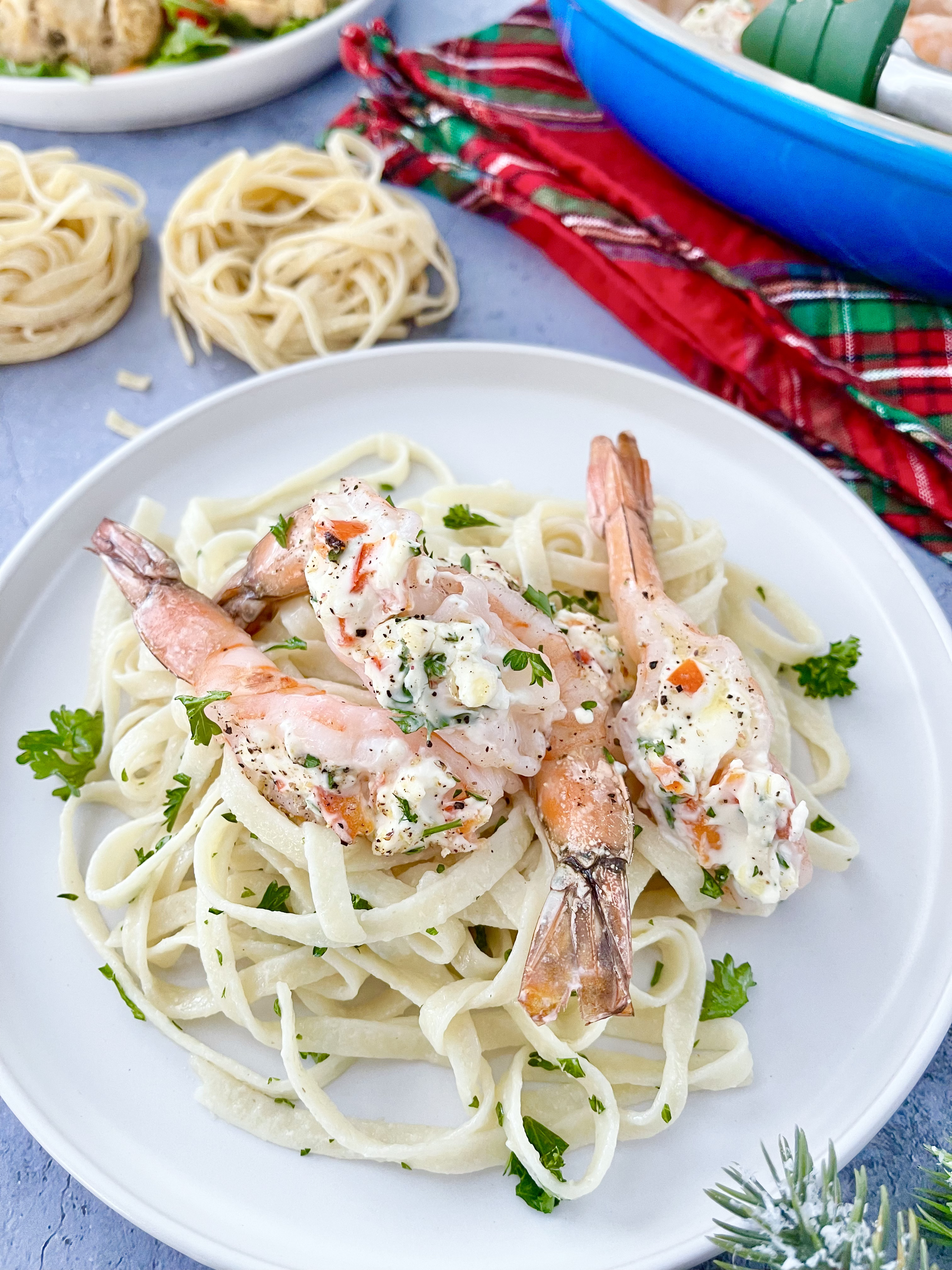 Shrimp Alfredo Pasta Prawn Pasta Bake Recipe Shrimp Alfredo Baked
