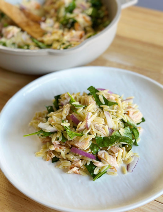 Salmon Orzo Pasta Salad