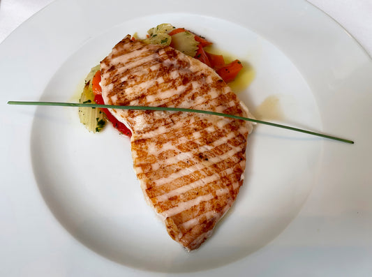 Rosemary Swordfish with Corn and Tomato Relish