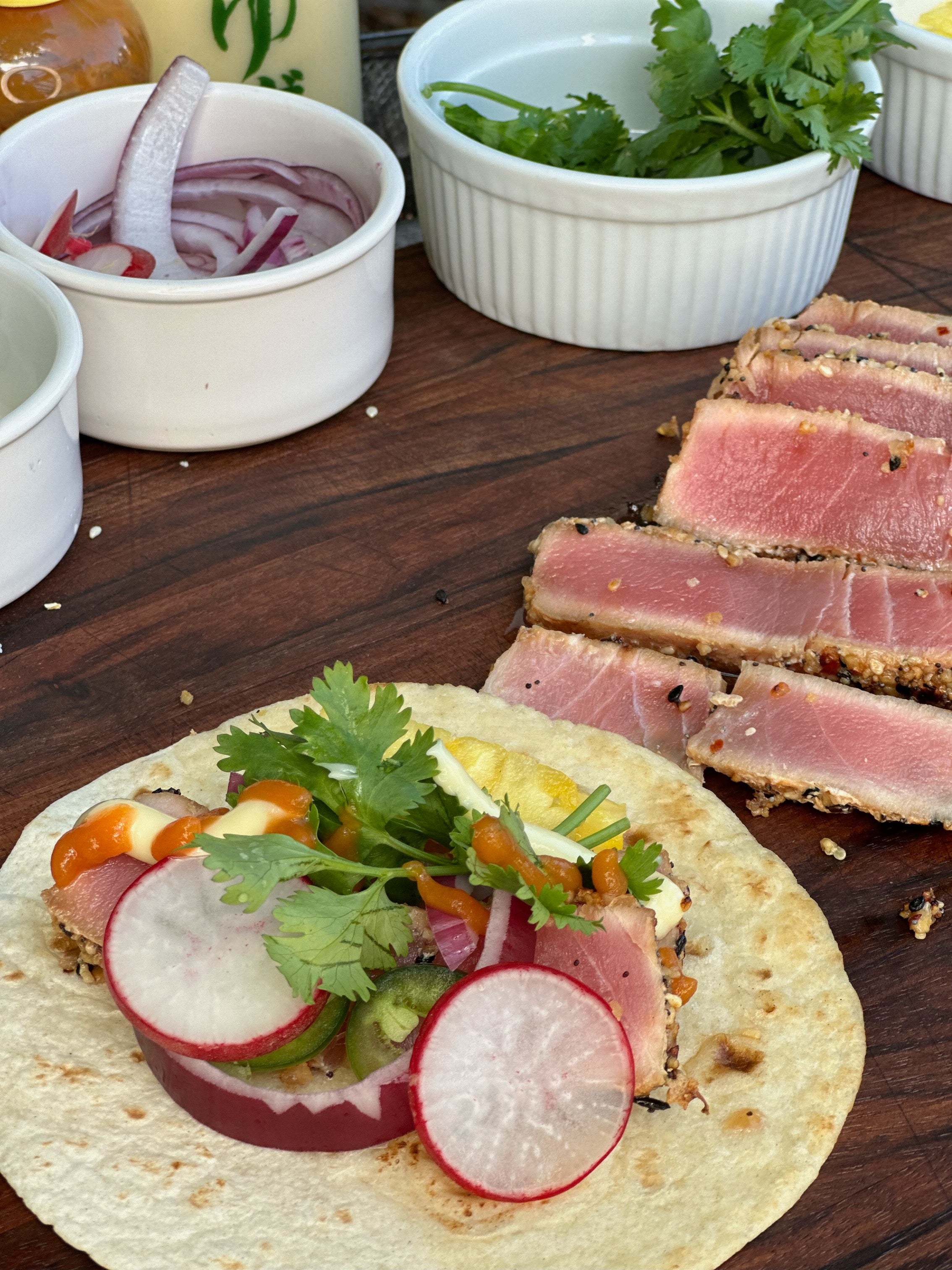 Yellowfin Tuna Tacos