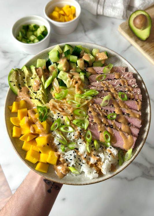 Grilled Tuna Bento Bowls