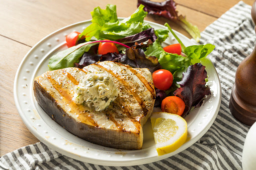 Swordfish Steaks and Succulent Shrimp