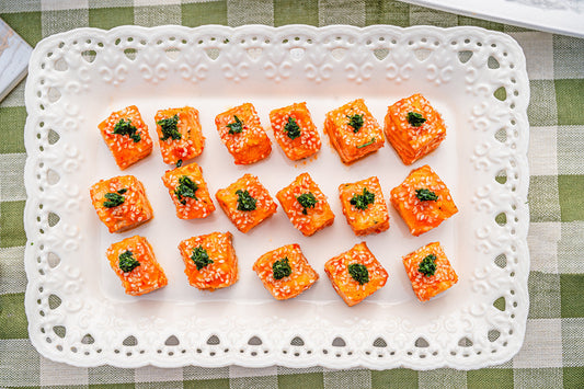 Lacquered Salmon Bites