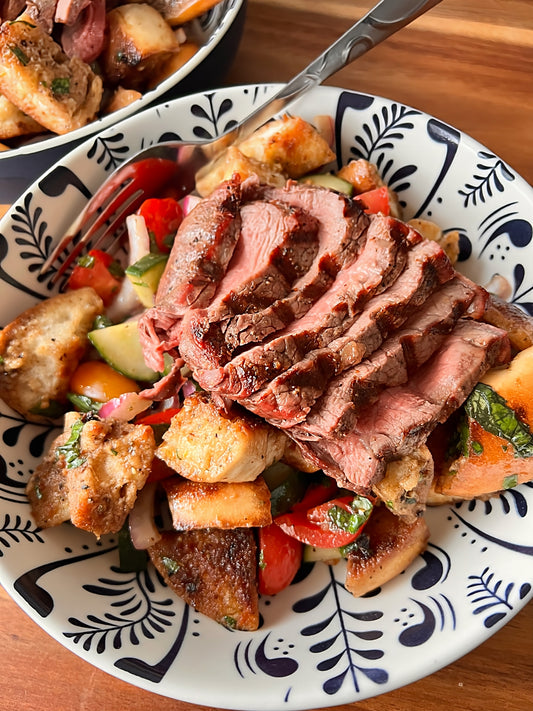 Grilled Filet Panzanella Salad