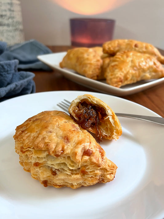 Steak Tips and Caramelized Onion Hand Pies