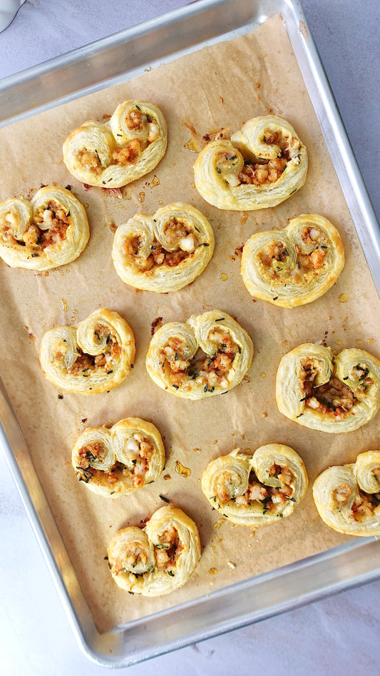 Garlic Shrimp Palmiers