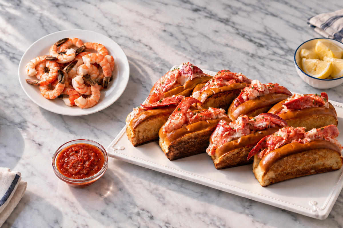 Lobster Roll & Shrimp Cocktail Party Kit