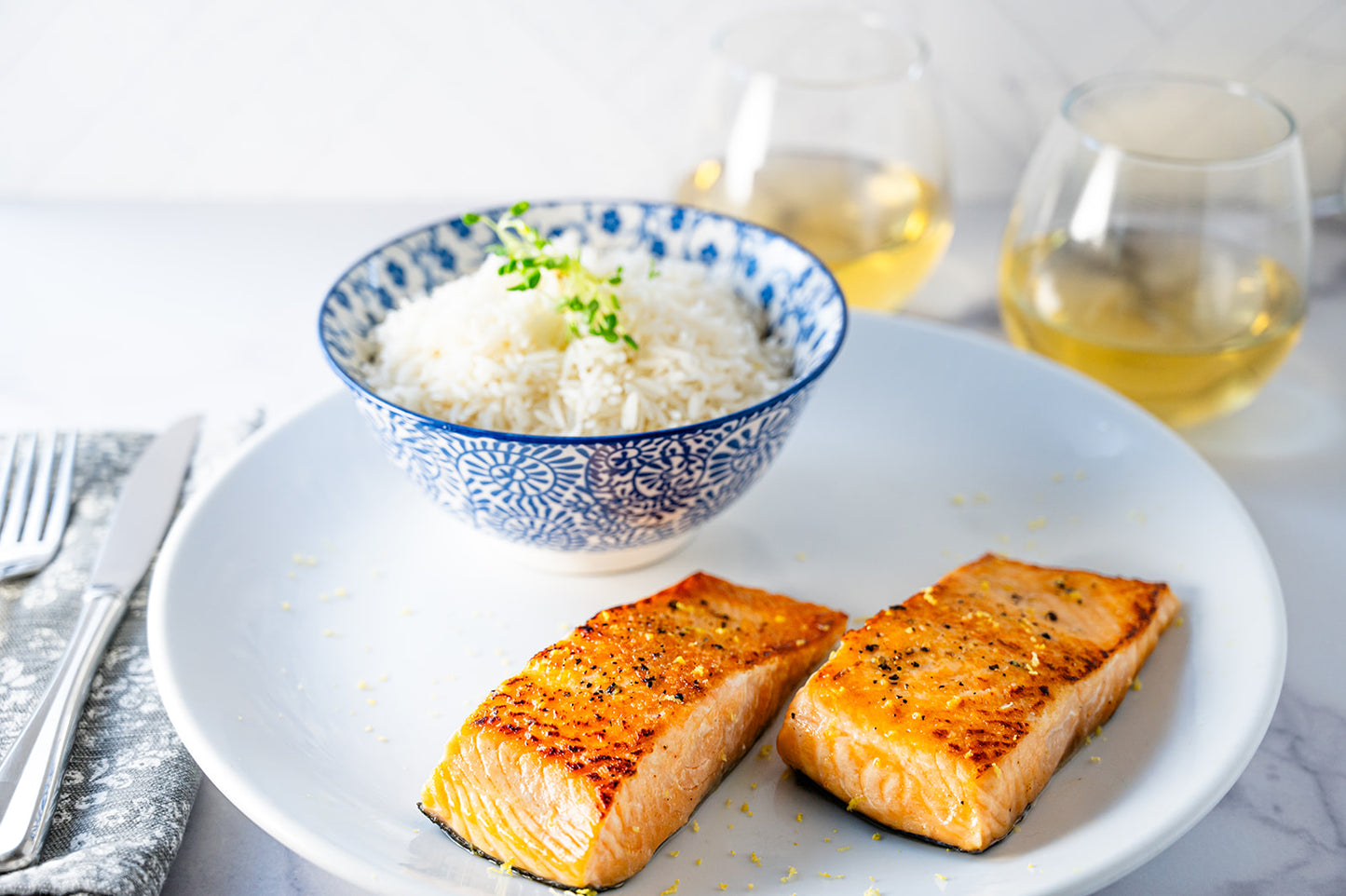 EU Organic Salmon Filets with Rice