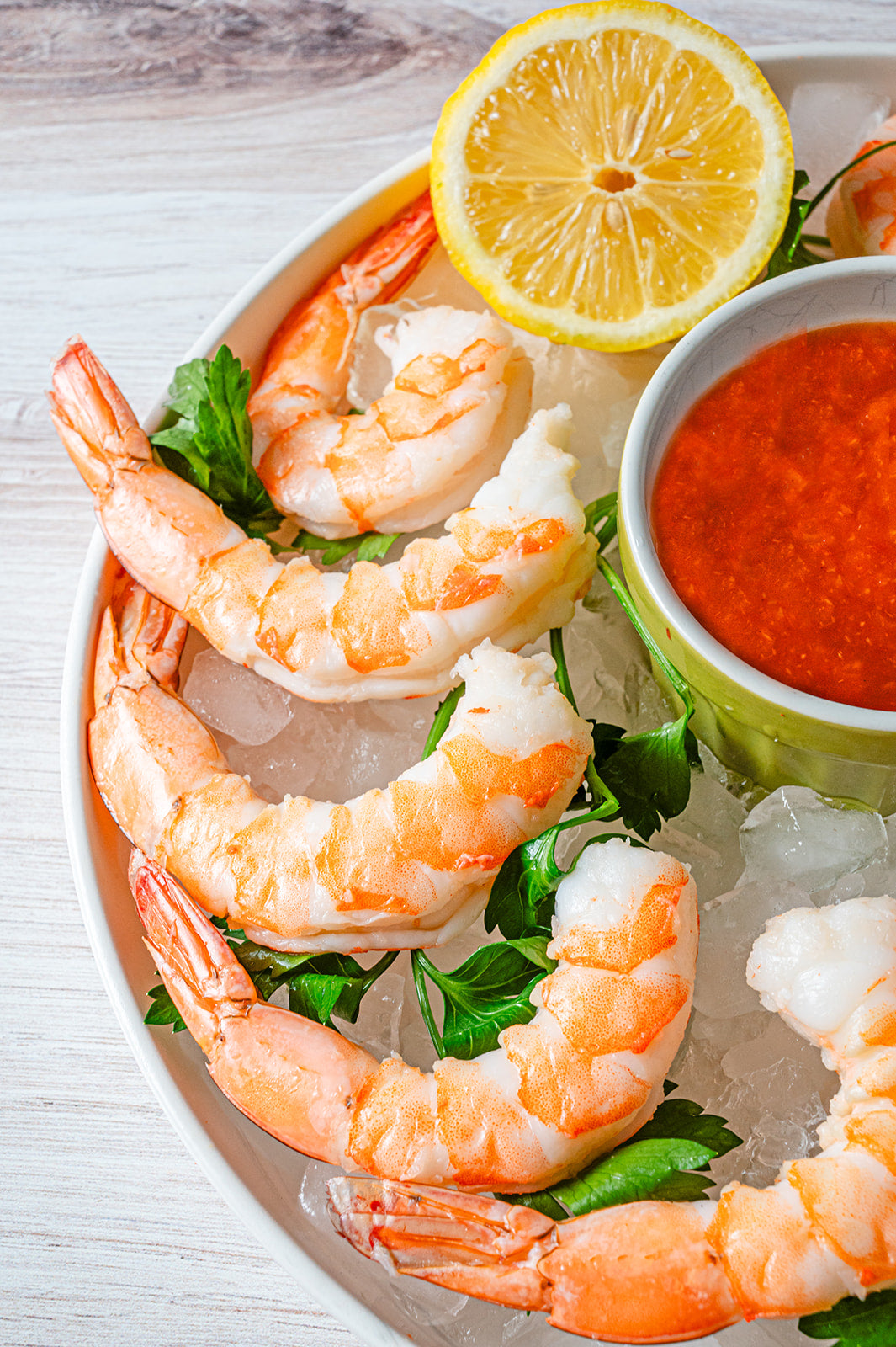 Steamed Jumbo Shrimp with Cocktail Sauce and Remoulade (1 lb)